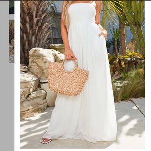 Maxi smocked dress NWT